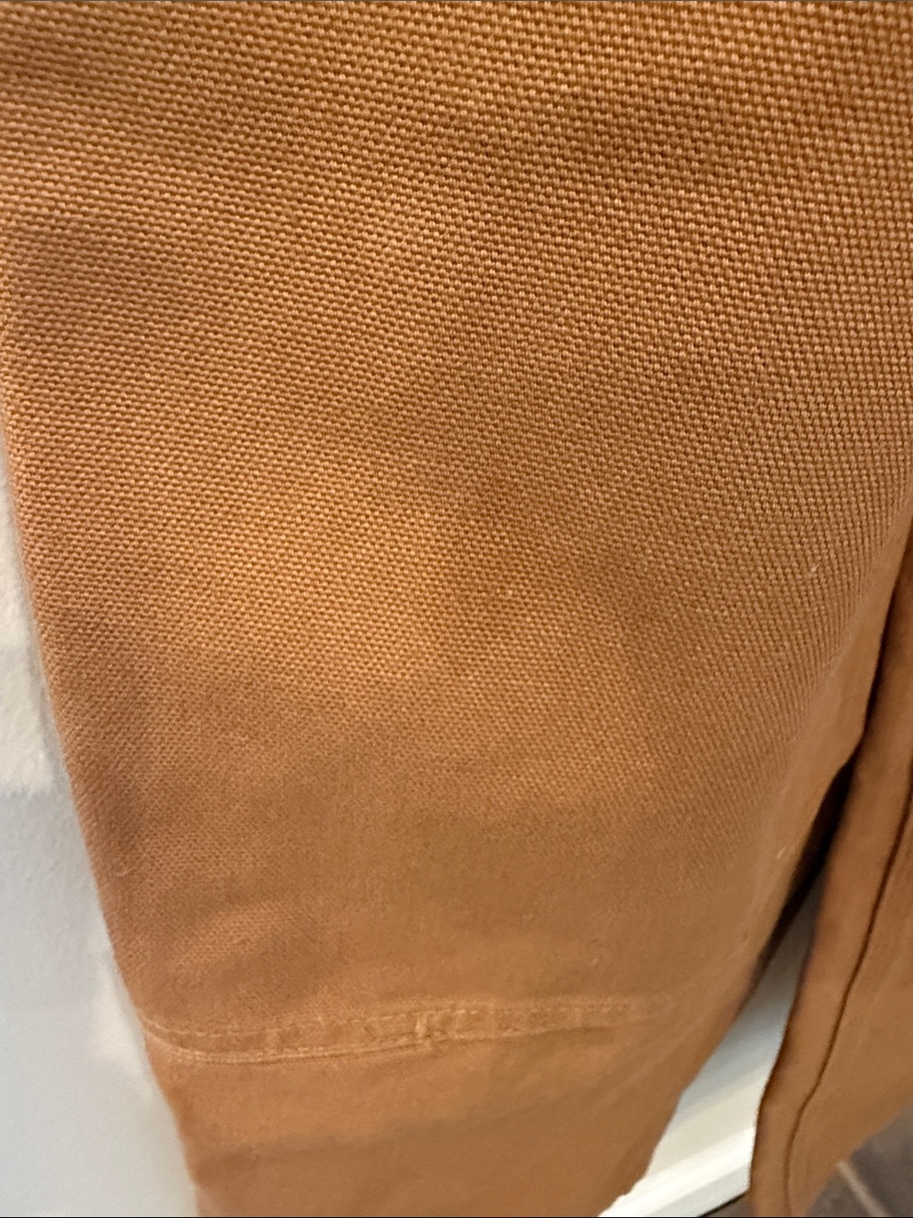 Carhartt Brown Duck Bib Overalls with Black Straps - Youth Size 14 - Picture 4 of 5
